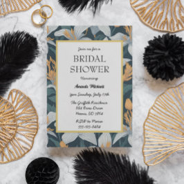 Cute Retro Lilies Blommigt Inbjudningskort för möh