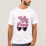 Cute Retro Maka till Party Bachelorette T Shirt<br><div class="desc">Lustigt och söt bachelorette-party t-shirt för bruden med namnet "Party frun" i ett shock rosa retro 70's stil-skript och hjärtformade solglasögon. Det finns en motsvarande t-shirt "Livet på Party" för bacheloretterna.</div>