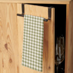 Cute Retro Oliv grönt Gingham Play Mönster Kökshandduk<br><div class="desc">Cute Retro Oliv grönt Gingham Play Mönster Kitchen Towels</div>