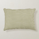 Cute Retro Oliv grönt Gingham Play Mönster Prydnadskudde<br><div class="desc">Cute Retro Oliv grönt Gingham Play Mönster Pillow</div>