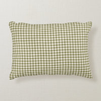 Cute Retro Oliv grönt Gingham Play Mönster