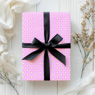 Cute Retro Pastel Star Rosa Presentpapper
