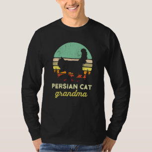 Cute Retro Persian Cat Grandma Pet Owner Vintage 7 T Shirt