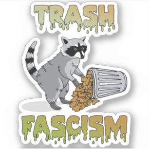 Cute Retro Raccoon - Sopor fascism Klistermärken