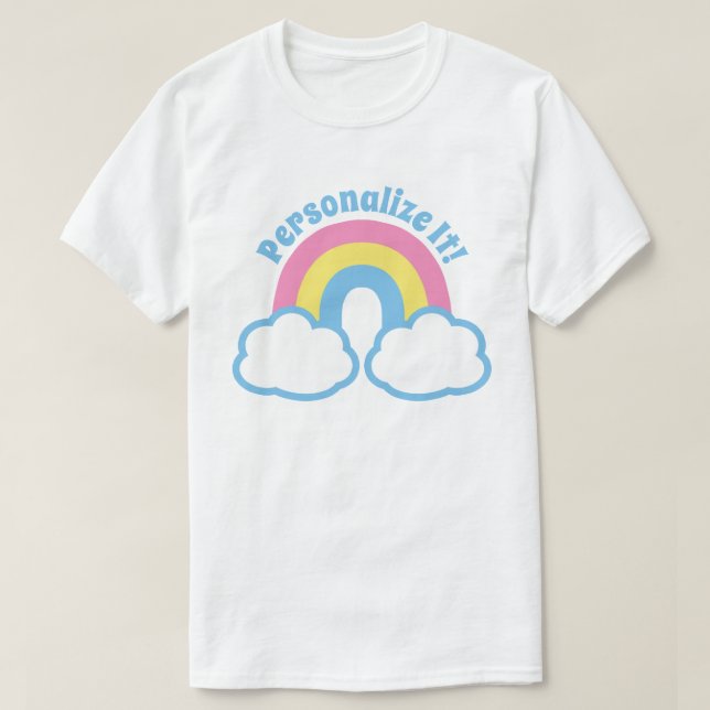 Cute Retro Rainbow T-Shirt (Design framsida)