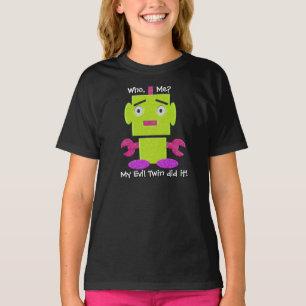 Cute Retro Robot - Ghoul Grönt - Evil Twin Tee