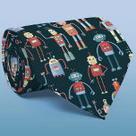 Cute Retro Robot Mönster Slips<br><div class="desc">Cute och hjälpsamma robotar för tittar i stil på 1950-talet. Farfar gjorde nog de här i sin byggnad. Konstgjord intelligens,  men inte på ett skrämmande sätt. Originalkonst av Nic Squirrell.</div>