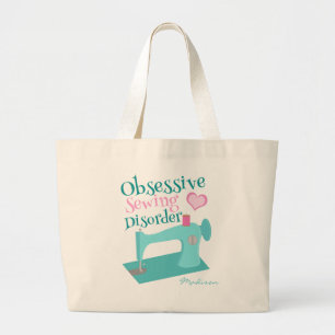 Cute Retro Seing Maskin Seamstress Jumbo Tygkasse