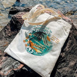 Cute Retro Summer Beach Trip Family Reunion Custom Tygkasse