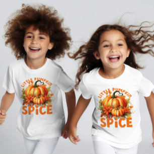 Cute Retro Thanksgiving Little Pumpkin Fall Kids T Shirt