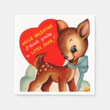 Cute retro vintage Valentine hjort party