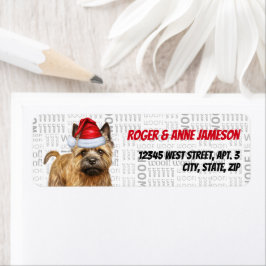 Cute-Returadressen i Kairn Terrier-Hund Returadress Etikett