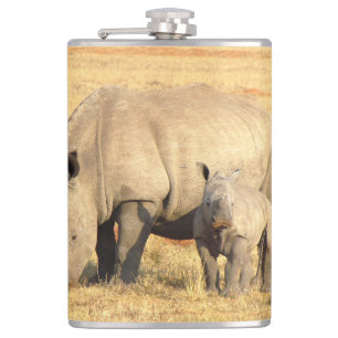 Cute rhinoceros i afrika fickplunta
