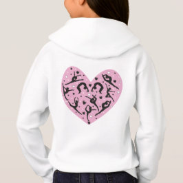 Cute Rhythmic Gymnastics Heart Toddler Kids Hoodie T Shirt
