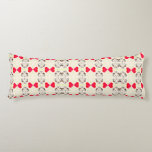 Cute Ribbon Pattern Kroppskudde<br><div class="desc">A long body pillow featuring a sweet and trendy red ribbon pattern,  perfect for adding a stylish touch to your bedding</div>