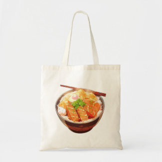 Cute Rice Bowl Tote Bag Tygkasse