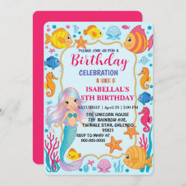 Cute Rinbow sjöjungfru octopus star star födelseår Spara Datumet