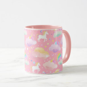 Cute Rinbow unicorn magic Girly-barn Mugg