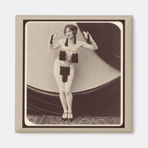 Cute risqué 1920's Flapper Girl Magnet