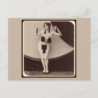 Cute risqué 1920's Flapper Girl  Vykort