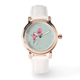 Cute Ro Blommigt personlig eWatch Watch Armbandsur