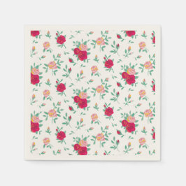 Cute Ro Girl Födelsedagsfest inbjudan Pappersservett