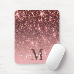 Cute Ro Guld Glitter Musmatta
