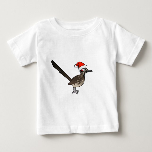 Cute Roadrunner Jultomten T Shirt (Framsida)