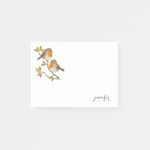 Cute Robin Birds Post it Note Post-it Block