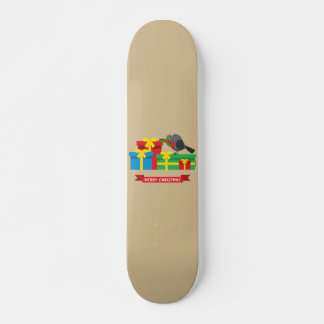 Cute Robin och de fyra färgstarka gåvorna Mini Skateboard Bräda 18,5 Cm