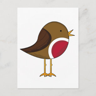 Cute Robin Postcard Vykort