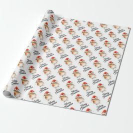 Cute Robin Redbrötive Festive Wildlife jul Presentpapper
