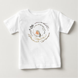 Cute Robin Sparrow Bird Birds baby Anpassningsbar  T Shirt