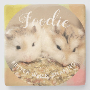 Cute Robo Hamsters Foodie Stenunderlägg
