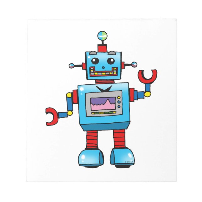 Cute-robot Anteckningsblock (Framsida)