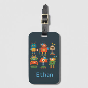 Cute robot - barndesign bagagebricka