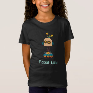 Cute robot - barndesign t shirt