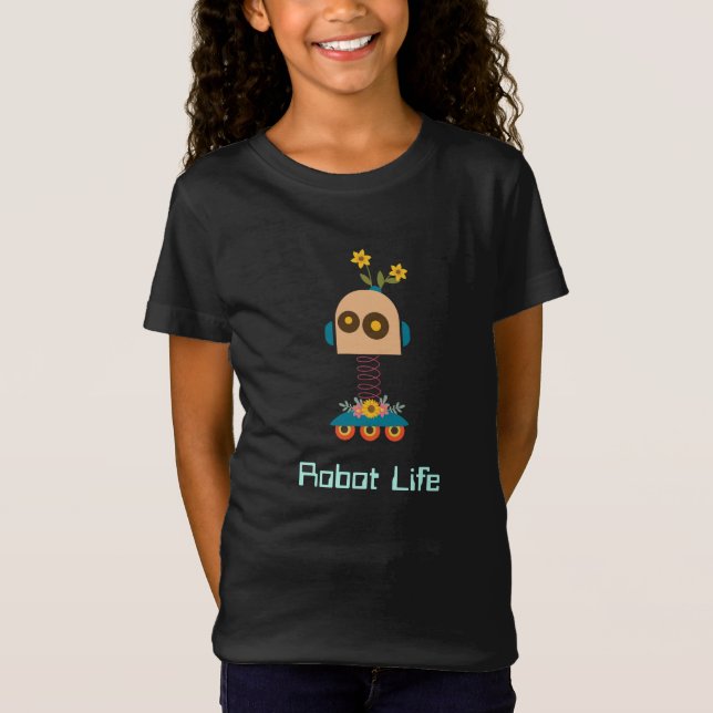 Cute robot - barndesign t shirt (Framsida)