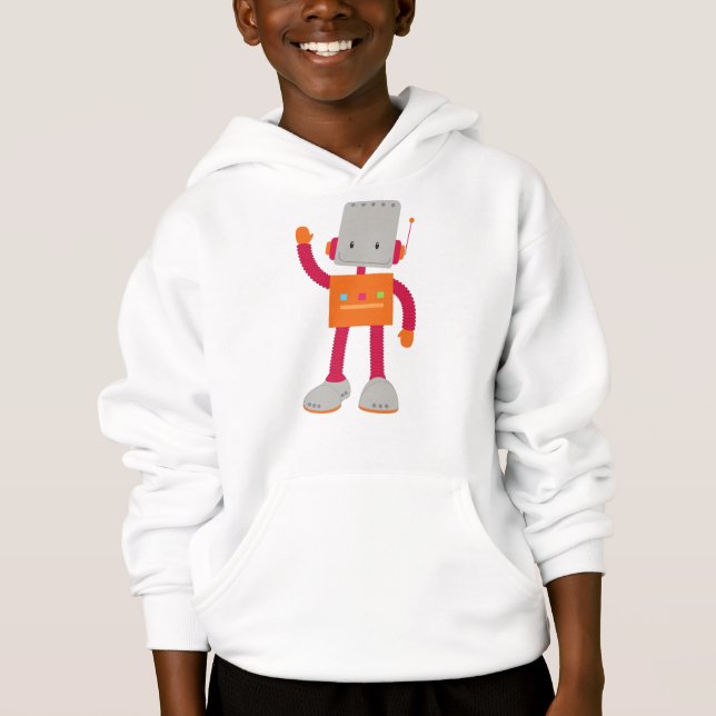 Cute Robot, Fånig Robot, Funny Robot, Robotics T Shirt (Framsida)