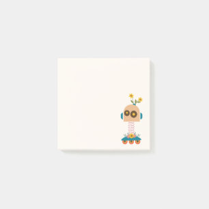Cute robot färglös Geek Post-it Block