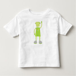 Cute Robot, Funny Robot, Fånig Robot, Grönt Robot T Shirt