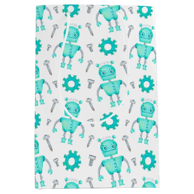 Cute Robot Gift Bag (Framsidan)