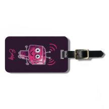 Cute Robot Grunge Rosa Girl Girl