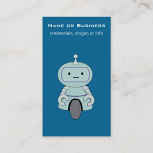 Cute Robot Illustration Visitkort