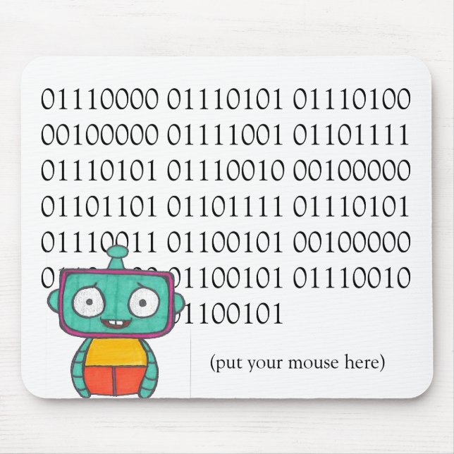 Cute Robot Mouse Pad Musmatta (Framsidan)