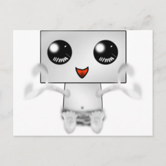 Cute Robot Vykort