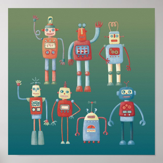 Cute Robots Poster (Framsidan)