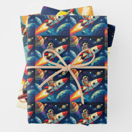 Cute Rockets i Space Astronaut Birthday