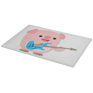 Cute Rockin' Tecknad Gris