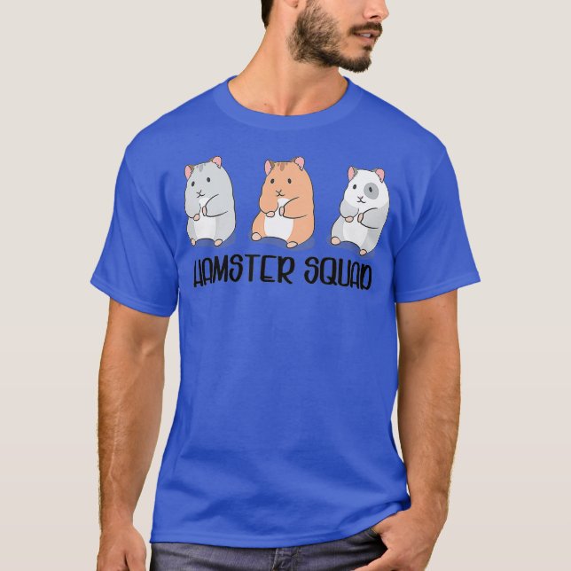 Cute Rodent Squad Hamster Ironic Team T Shirt (Framsida)